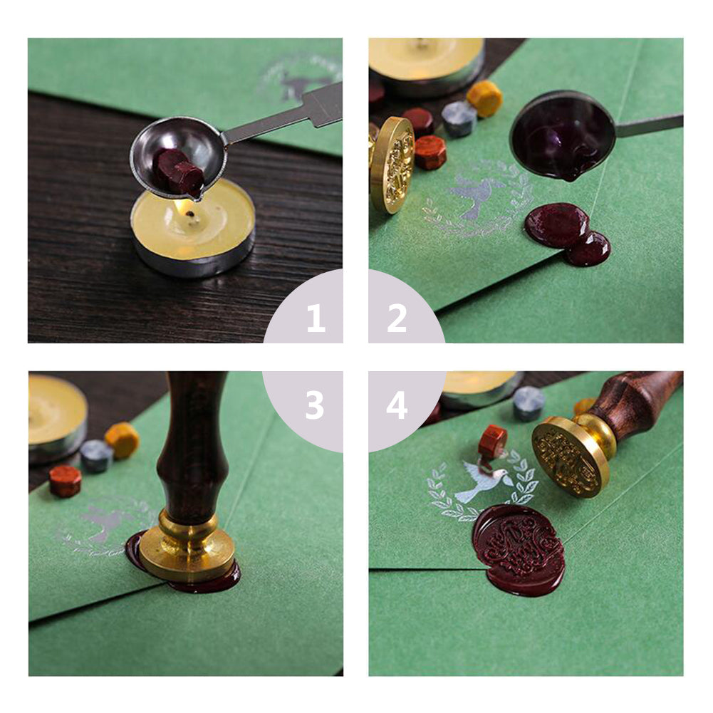 CRASPIRE Wine Glass Wax Seal Stamp