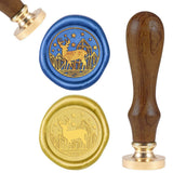 Deer Wood Handle Wax Seal Stamp