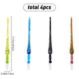 4pcs 4 Colors Handmade Glass Dip Pen