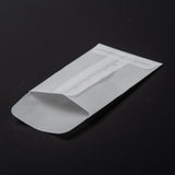 100 pc Rectangle Translucent Parchment Paper Bags, for Gift Bags and Shopping Bags, Clear, 90mm, Bag: 70x50x0.3mm