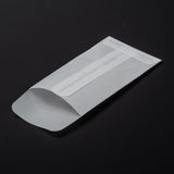 100 pc Rectangle Translucent Parchment Paper Bags, for Gift Bags and Shopping Bags, Clear, 113mm, bag: 92x51x0.4mm