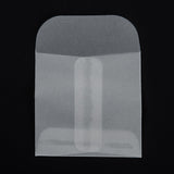 100 pc Square Translucent Parchment Paper Bags, for Gift Bags and Shopping Bags, Clear, 80mm, Bag: 60x60x0.4mm