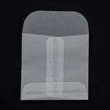 100 pc Square Translucent Parchment Paper Bags, for Gift Bags and Shopping Bags, Clear, 80mm, Bag: 60x60x0.4mm