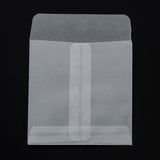 100 pc Square Translucent Parchment Paper Bags, for Gift Bags and Shopping Bags, Clear, 101mm, Bag: 81x79x0.4mm