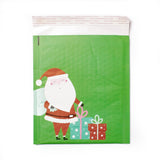 50 pc Kraft Paper & Plastic Bubble Envelope Bags, Self-adhesive Bag, Christmas Theme, Rectangle, Santa Claus, 27.5x21x0.35cm