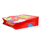 12 pc Birthday Theme Rectangle Paper Bags, with Handles, for Gift Bags and Shopping Bags, Cake Pattern, 26x10x32cm