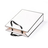 10 pc Rectangle Paper Bags, with Handles, for Gift Bags and Shopping Bags, White, 40x30x0.6cm