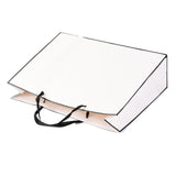 10 pc Rectangle Paper Bags, with Handles, for Gift Bags and Shopping Bags, White, 35x48x0.6cm