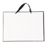 10 pc Rectangle Paper Bags, with Handles, for Gift Bags and Shopping Bags, White, 35x48x0.6cm