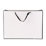 10 pc Rectangle Paper Bags, with Handles, for Gift Bags and Shopping Bags, White, 35x48x0.6cm