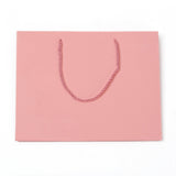 10 pc Kraft Paper Bags, Gift Bags, Shopping Bags, Wedding Bags, Rectangle with Handles, Pink, 210x270x80mm