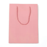 10 pc Kraft Paper Bags, Gift Bags, Shopping Bags, Wedding Bags, Rectangle with Handles, Pink, 28x20x10cm