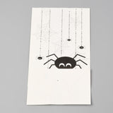 50 pc Halloween Theme Kraft Paper Bags, Gift Bags, Snacks Bags, Rectangle, Spider Pattern, 23.2x13x8cm