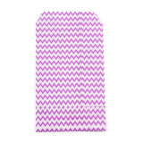 100 pc White Kraft Paper Bags, No Handles, Storage Bags, Wave Pattern, Wedding Party Birthday Gift Bag, Purple, 15x8.3x0.02cm