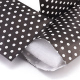 100 pc Kraft Paper Bags, No Handles, Storage Bags, White Polka Dot Pattern, Wedding Party Birthday Gift Bag, Black, 15x8.3x0.02cm