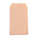 100 pc Eco-Friendly Kraft Paper Bags, No Handles, Storage Bags, Rectangle, Tan, 15x8.3x0.02cm