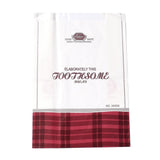 100 Set Rectangle with Tartan Pattern Paper Baking Bags, No Handle & Oil-proof Bags, with Sticker, for Gift & Food Wrapping, White, 32x21x0.05cm