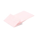 100 pc Rectangle Kraft Paper Bags, None Handles, Gift Bags, Pink, 9.1x5.8x17.9cm
