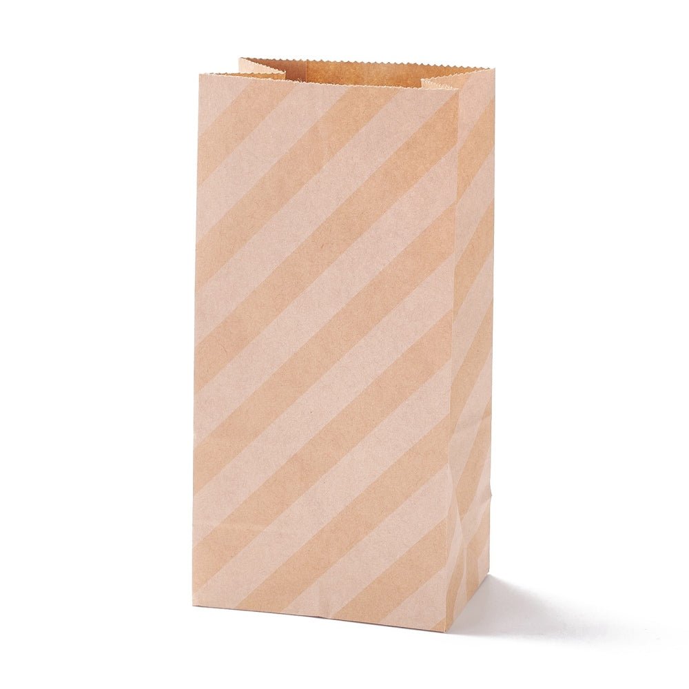 CRASPIRE 10 pc Rectangle Kraft Paper Bags, Gift Bags, Shopping
