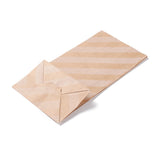 100 pc Rectangle Kraft Paper Bags, None Handles, Gift Bags, Stripe Pattern, BurlyWood, 9.1x5.8x17.9cm