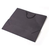 10 pc Paper Bags, Gift Bags, Shopping Bags, with Handles, Rectangle, Black, 28x32x11.5cm