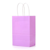 30 pc Kraft Paper Bags, Gift Bags, Shopping Bags, with Handles, Plum, 15x8x21cm