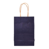 30 pc Kraft Paper Bags, Gift Bags, Shopping Bags, with Handles, Midnight Blue, 15x8x21cm