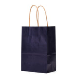 30 pc Kraft Paper Bags, Gift Bags, Shopping Bags, with Handles, Midnight Blue, 15x8x21cm