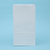 100 pc Kraft Paper Bags, No Handles, Gift Bags, Shopping Bags, White, 13x8x24cm