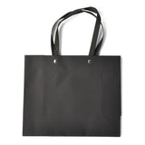 10 pc Rectangle Paper Bags, with Nylon Handles, for Gift Bags and Shopping Bags, Black, 24x0.4x20cm