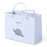 15 pc Cartoon Paper Bags, Rectangle with Dinosaur Pattern, for Jewelry Storage, Lavender, 19.5x14.5x0.45cm