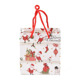 15 pc Christmas Themed Paper Bags, Rectangle, for Jewelry Storage, Christmas Themed Pattern, 15x14x0.45cm