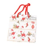 15 pc Christmas Themed Paper Bags, Rectangle, for Jewelry Storage, Christmas Themed Pattern, 15x14x0.45cm