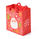 15 pc Christmas Themed Paper Bags, Rectangle, for Jewelry Storage, Christmas Themed Pattern, 15x14x0.45cm