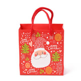 15 pc Christmas Themed Paper Bags, Rectangle, for Jewelry Storage, Christmas Themed Pattern, 15x14x0.45cm