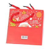 15 pc Christmas Themed Paper Bags, Rectangle, for Jewelry Storage, Christmas Themed Pattern, 15x14x0.45cm