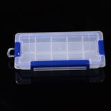 1 pcs 15 Compartments Rectangle Plastic Bead Storage Containers, White, 23x12x3.5cm, Hole: 21x15mm