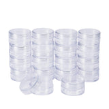 1 Set 30 PACK 15ML Empty Clear Plastic Bead Storage Container jar with Rounded Screw-Top Lids for Beads, Nail Art, Glitter and Travel Cream (39mm x 22mm)