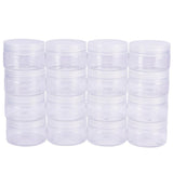 1 Set 16 PACK Slime Storage Favor Jars Clear empty wide-mouth plastic containers with clear lids for DIY slime making (120ML)