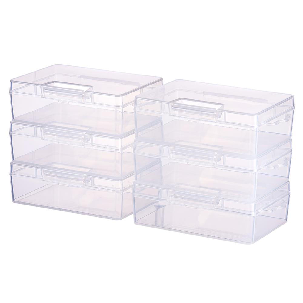 BENECREAT 24 PACK Square Mini Clear Plastic Bead Storage Containers Box  Case with lid for Items, Earplugs, Pills, Tiny Findings - 1.38x1.38x0.7  Inches 