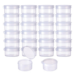 CRASPIRE 1 Set 18 PACK Square Mini Clear Plastic Bead Storage Containers  Box Case with lid for Items,Pills,Herbs,Tiny Bead,Jewerlry Findings, and  Other Small Items