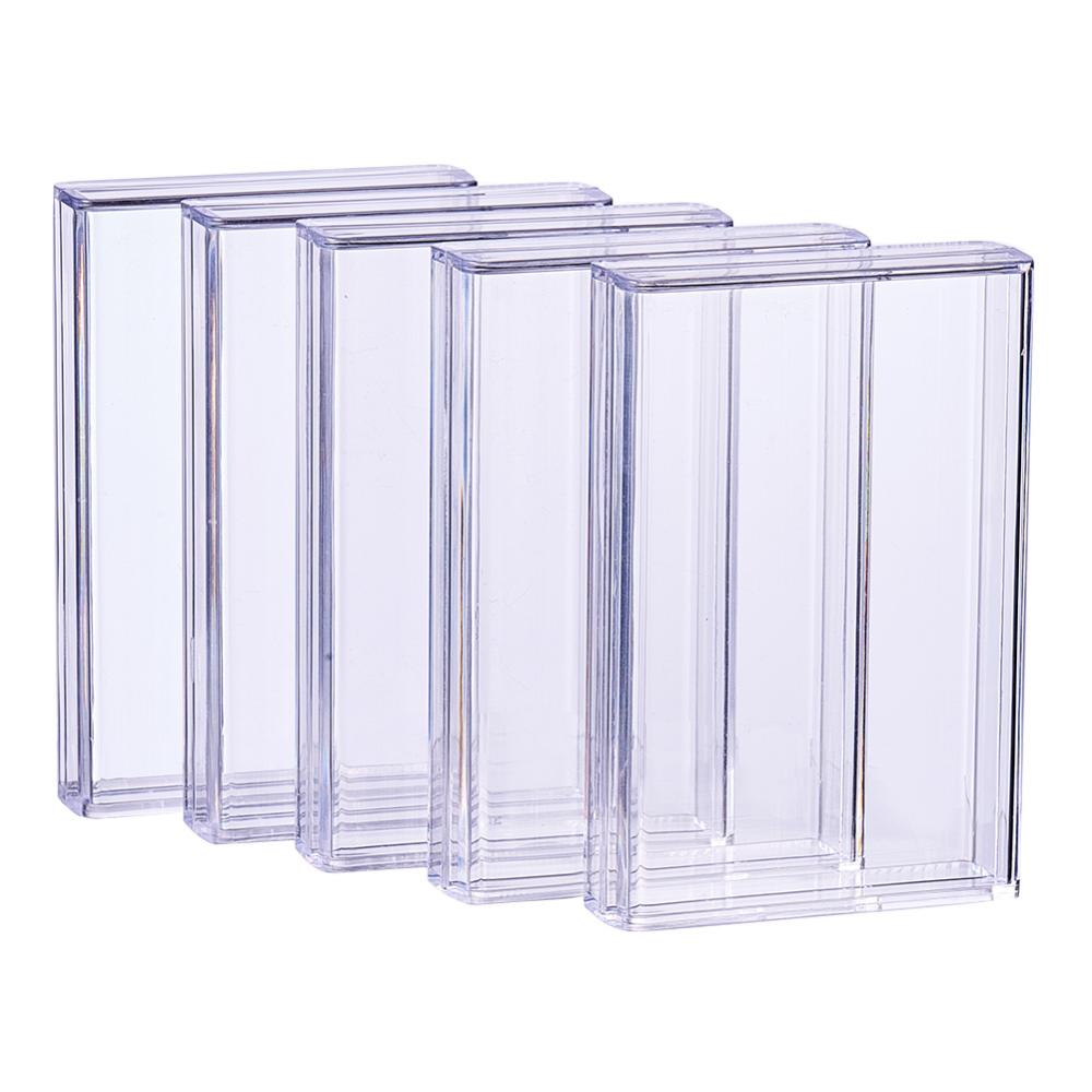 CRASPIRE 1 Set 9 Pack Rectangle High Transparency Plastic Bead Storage  Containers Box Case for beauty supplies,Tiny Bead,Jewerlry Findings, and  Other Small Items - 9cm x 6cm x 1.8cm(3.5x2.36x0.7 Inches)