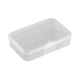 50 pcs Polypropylene Plastic Bead Storage Containers, Rectangle, Clear, 8.8x6x2.1cm