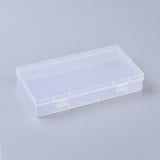 18 pcs Plastic Boxes, Bead Storage Containers, Rectangle, Clear, 20.4x11.4x3.6cm