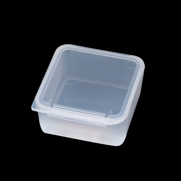 CRASPIRE 50 pcs Plastic Bead Containers, Cube, Clear, 6.5x6.5x3cm