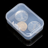 50 pcs Plastic Bead Containers, Cuboid, Clear, 6.4x4.4x2cm