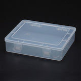 12 pcs Polypropylene Plastic Bead Storage Containers, Rectangle, Clear, 185x155x40mm