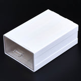 1 pcs Polystyrene Plastic Bead Storage Containers, Rectangle Drawer, White, 21x13.5x7.5cm