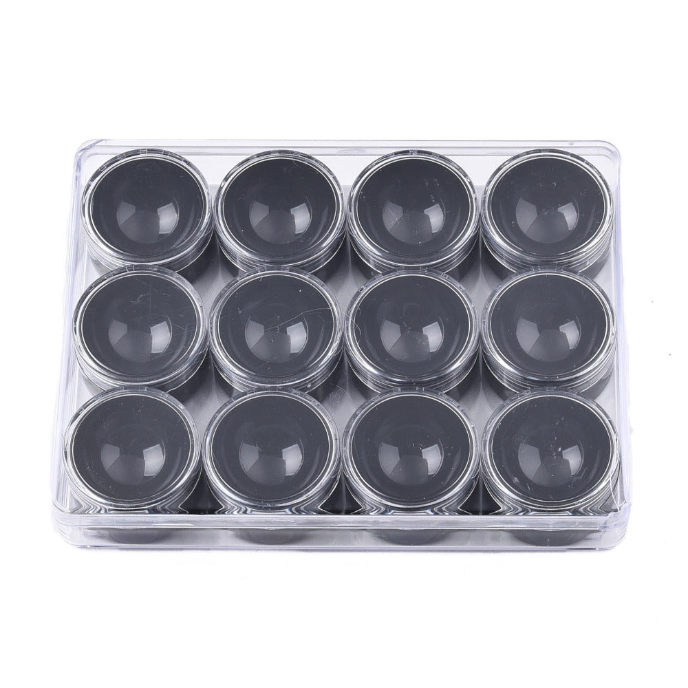 CRASPIRE 10 pcs Polystyrene Bead Storage Containers, with 10