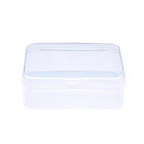 10 pcs Square Plastic Bead Storage Containers, Clear, 7.4x7.3x2.5cm